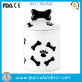 Pow y hueso popular imprimieron el tarro de cerámica del convite del perro